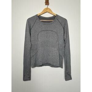 Lululemon Swiftly Tech Long Sleeve Shirt Grey Slate Women's Size 12